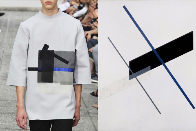 Details at Vladimir Karaleev Spring 2015 | Composition A XI by Laszlo Moholy-Nagy
