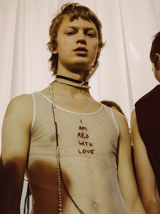 Backstage at Ann Demeulemeester SS17 Menswear Photography Chloé Le Drezen